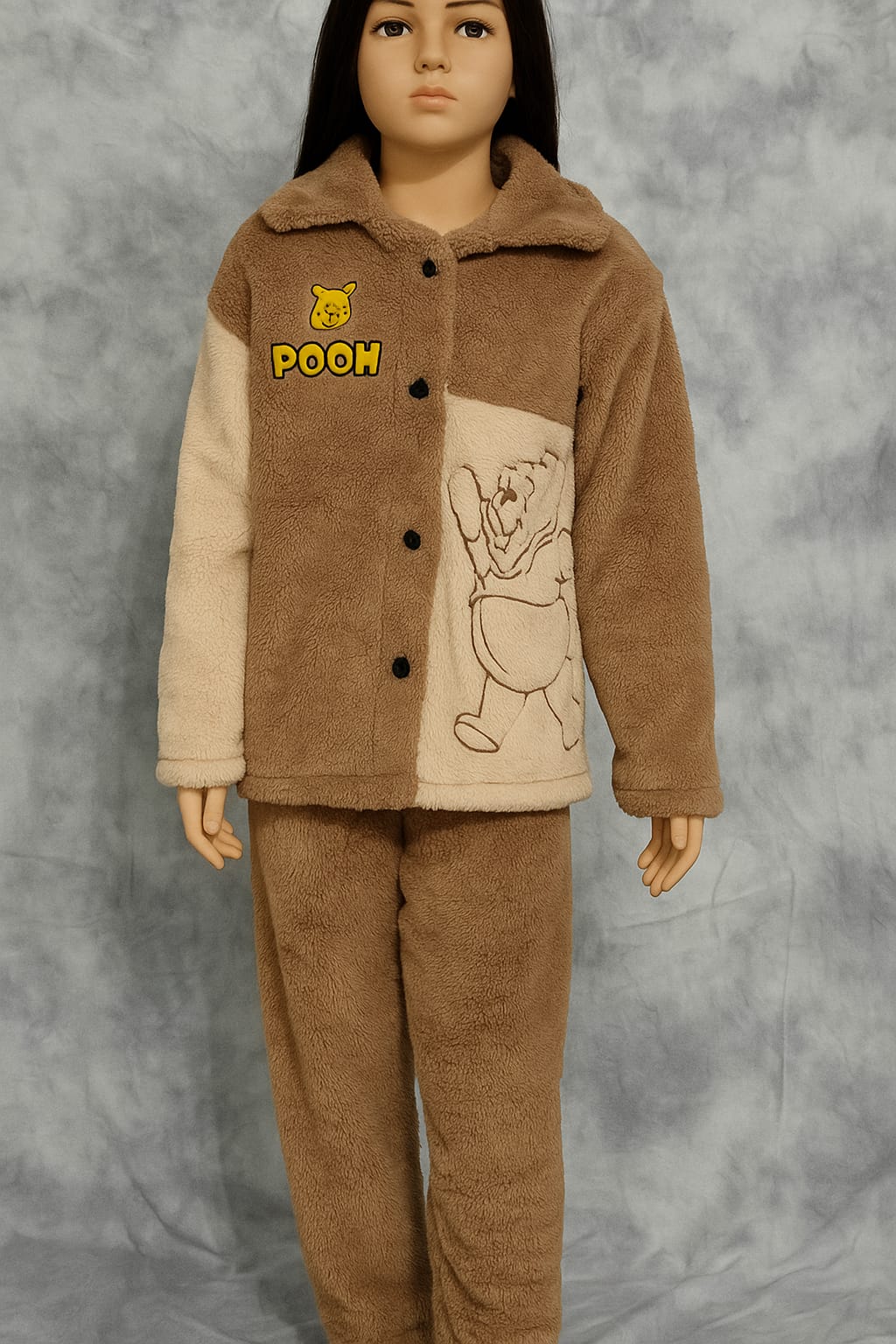 Kids’ Winter Fleece Jacket Pent – Winnie the Pooh Design