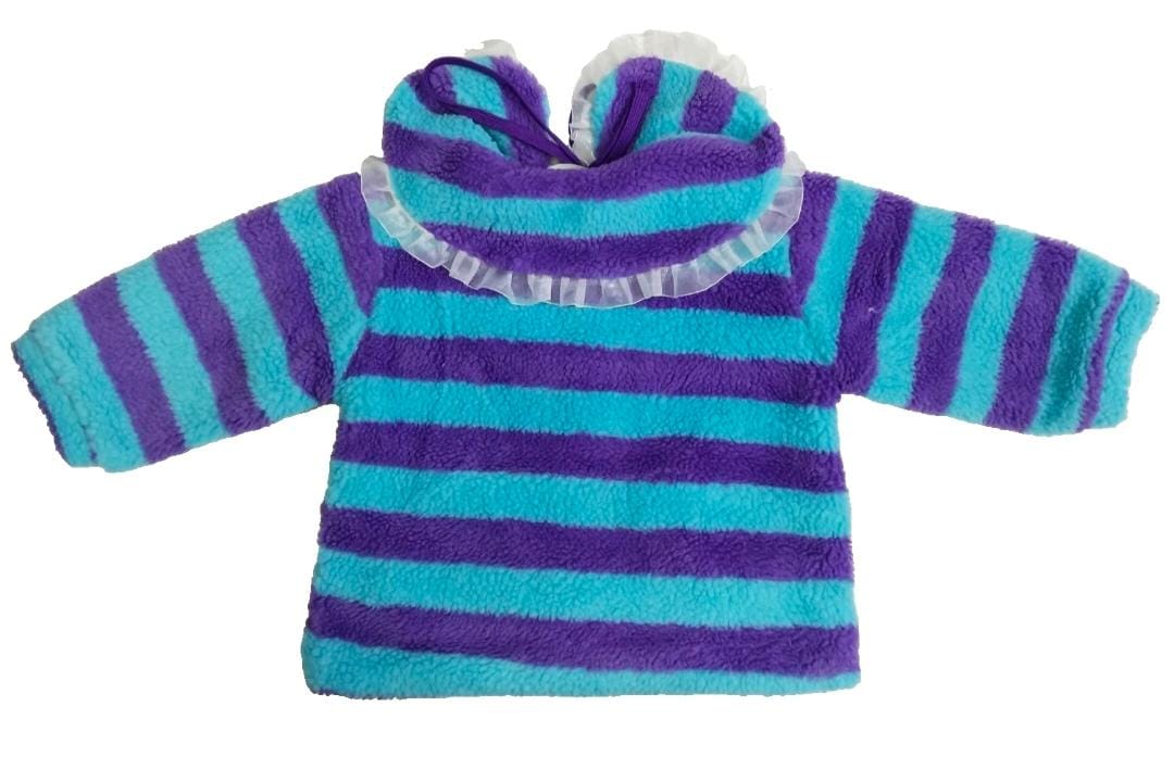 Cozy Striped Fleece Jacket for Boys (3–4 Years)