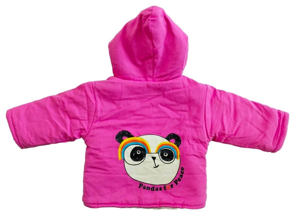 This adorable unisex winter jacket for 1–2 year boys and girls
