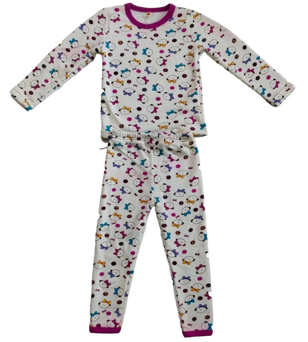 Winter pajama set is designed for boys around 1-2 years old