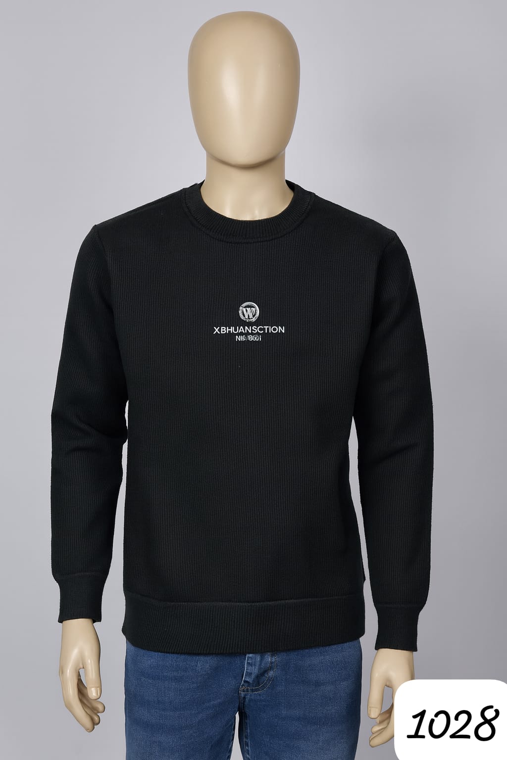 Classic Black Woolen Sweatshirt for.18+ year