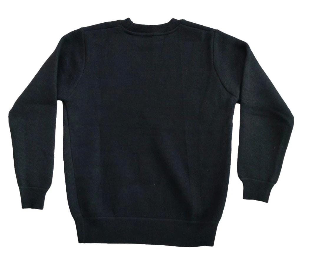Classic Black Woolen Sweatshirt for.18+ year