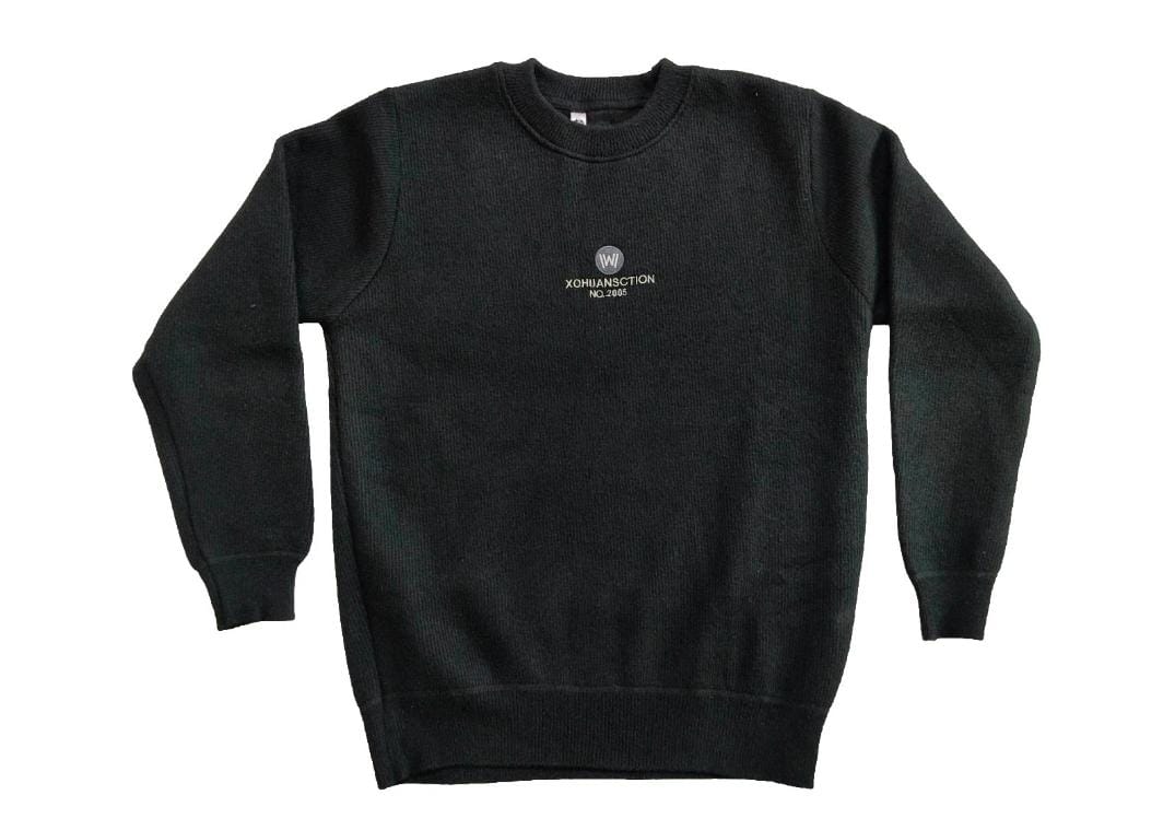 Classic Black Woolen Sweatshirt for.18+ year
