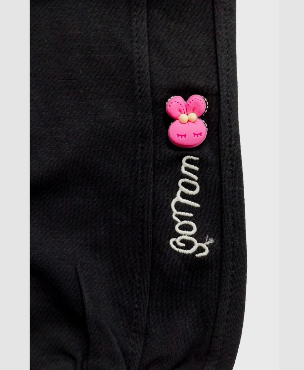 Black Jogger Pants for 2-3-Year-Old Girls