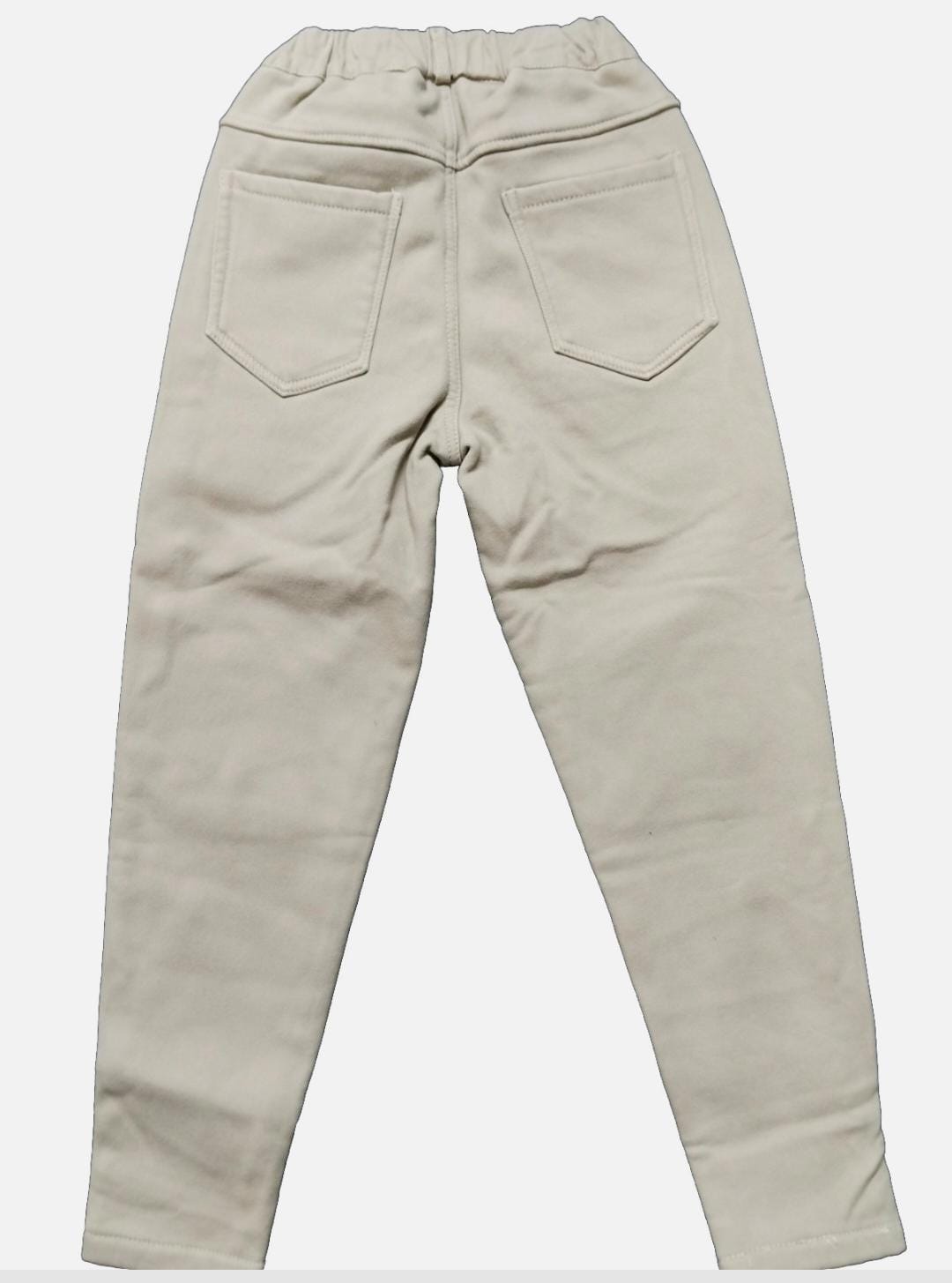 Beige Corduroy Jogger Pants for Girls (12 Years)