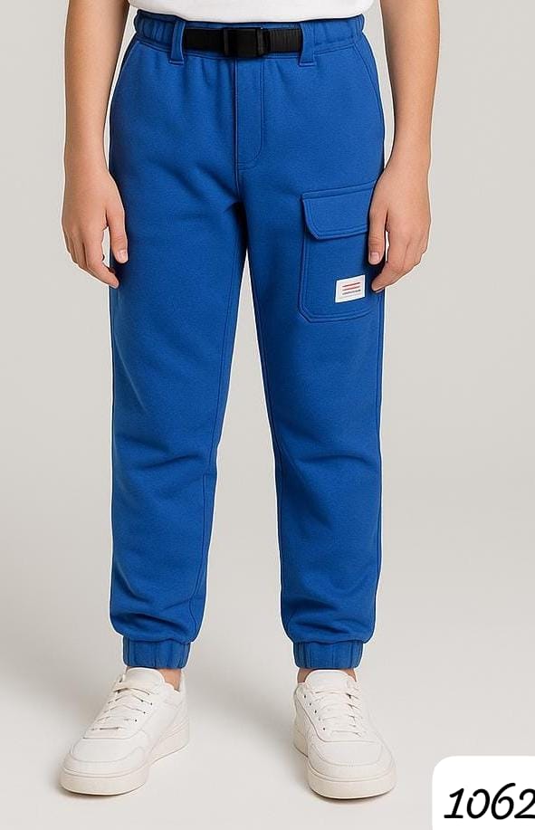 Boys’ Cargo Jogger Pants – Royal Blue (12-14 Years)