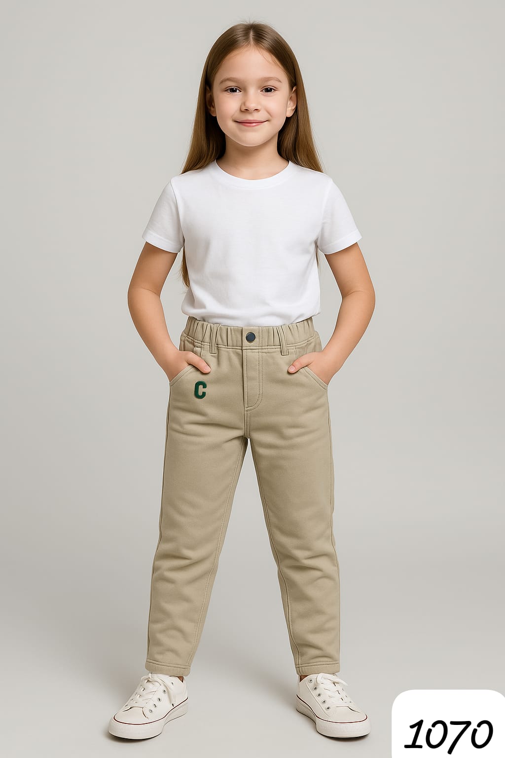 Girls’ Warm Fleece-Lined Pant – Stylish Comfortable (Age 10-12)