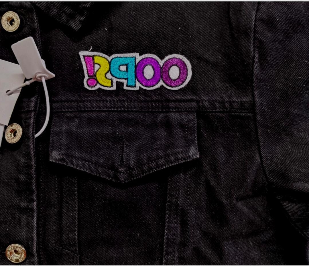 Black Denim Jacket for Boys Girls & unisex (12-14 Years)