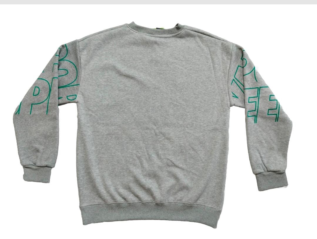 Stay stylish and comfortable with this premium grey sweatshirt