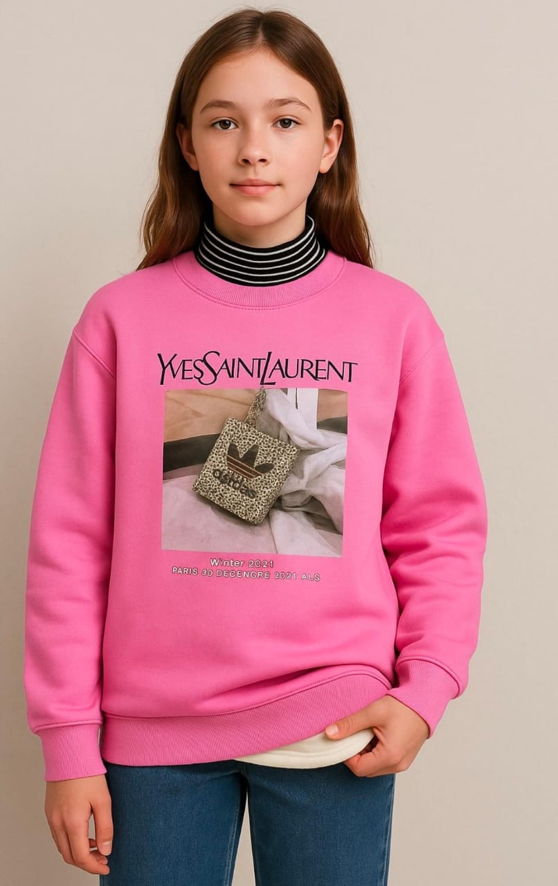 Pink Graphic warm Sweatshirt & for 10 -12 years