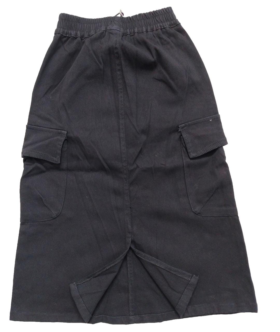 Black Utility Cargo Skirt for 10 years to slim