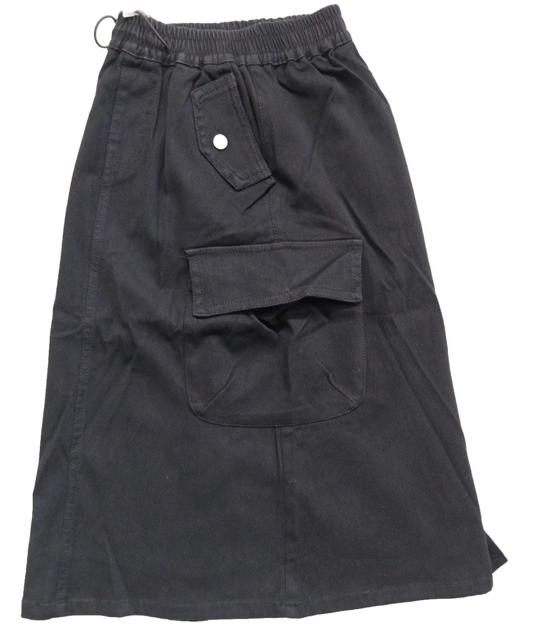 Black Utility Cargo Skirt for 10 years to slim