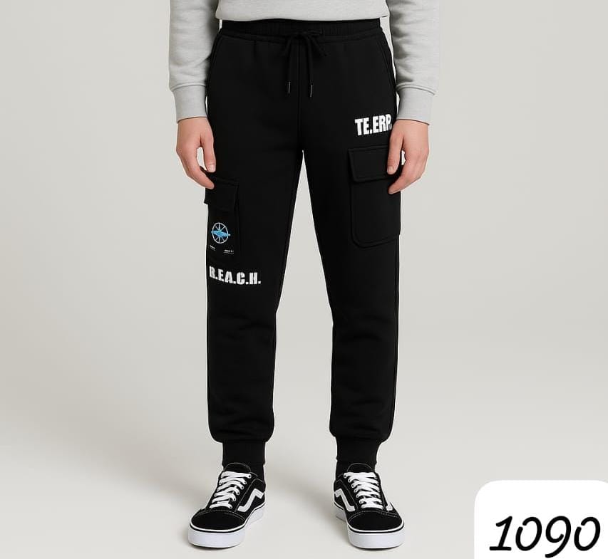 Unisex Black cargo Joggar warm & comfort Age group of 16 Around