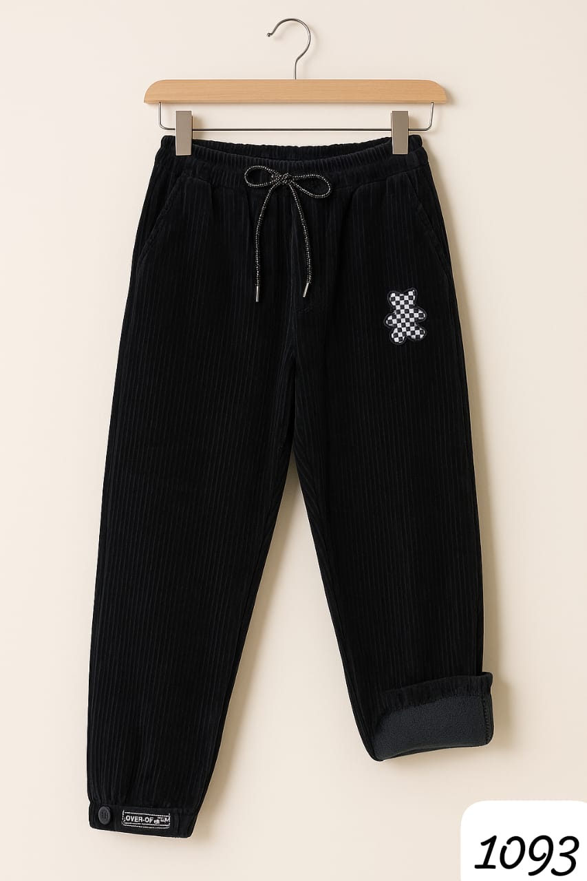 Black Corduory Joggar Pant unisex age around 14 year
