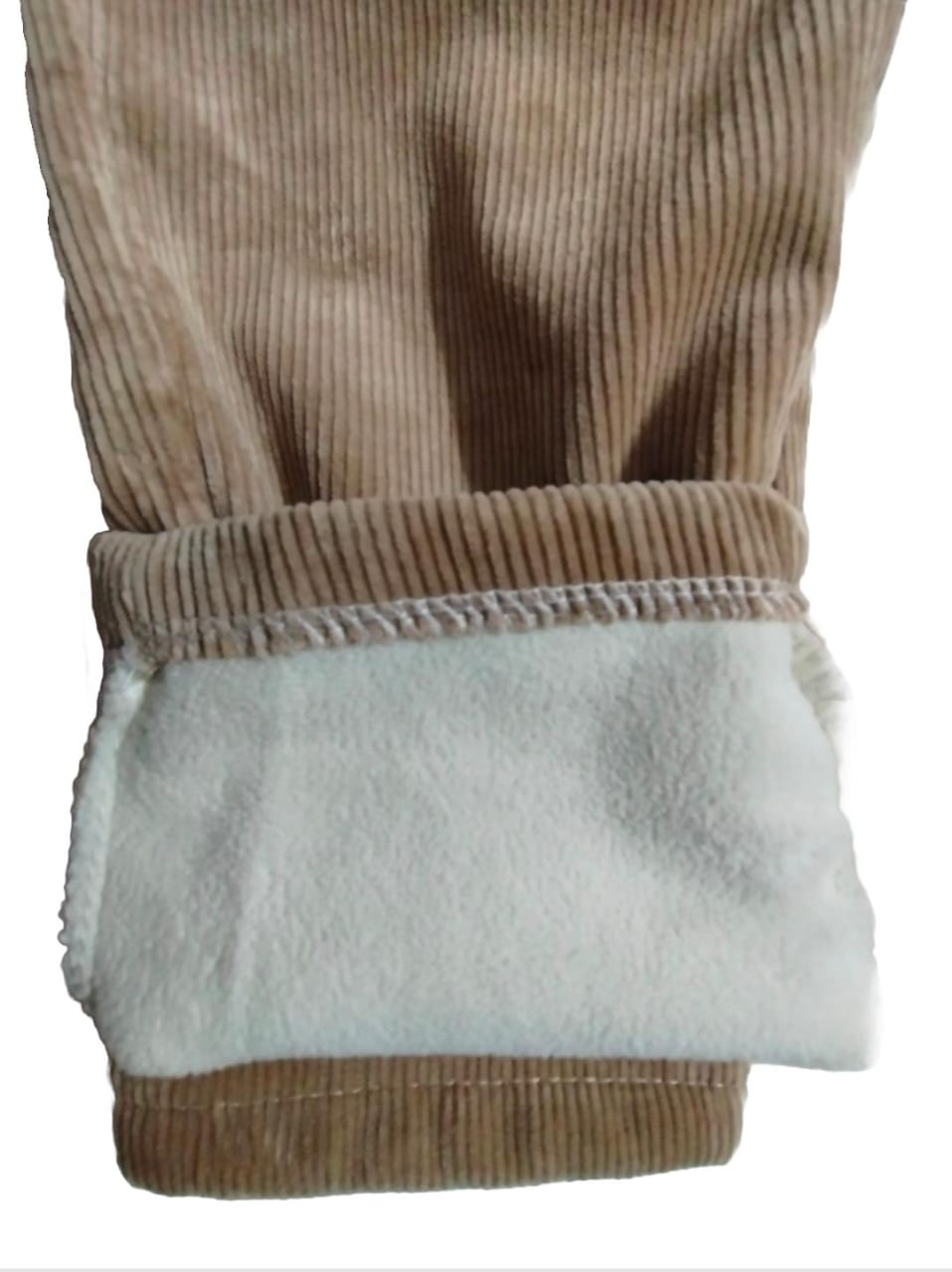 Kids’ jogger pants are crafted from soft corduroy fabric